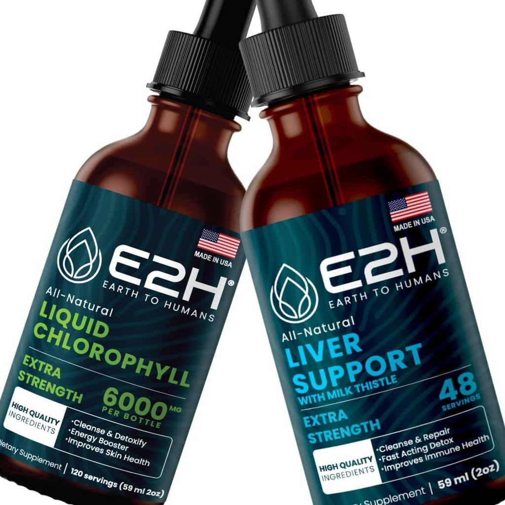 E2H: Liquid Chlorofyl and Liver Support Supplement 