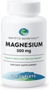 Splendor Bone & Muscle Magnesium Supplement voor mannen & vrouwen, Geen kunstmatige conservering of smaak, Ondersteunt bot & spier gezondheid, tarwevrij (500mg, 100 caplets)