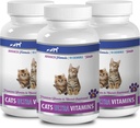 antioxidant voor Katten - Ultravitaminen voor Katten - Gezonde Mineralen en Vitaminen Formule - Kauwen - Calcium voor Katten - 3 Flessen (270 Treats)