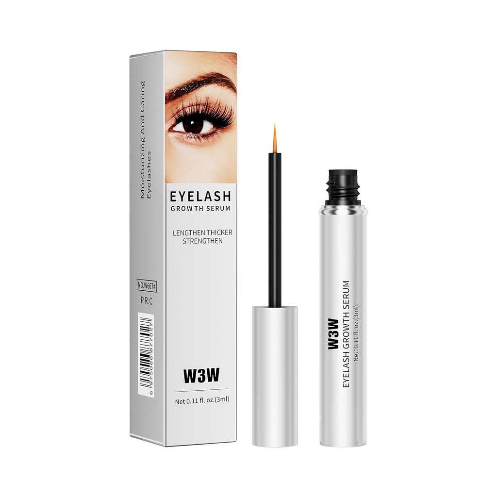 Eyelash Growth Serum, voedende Lash Eyelash Serum voor het verbeteren van langere Fuller Thicker - Looking Natural Lashes Gentle Geen irriterende botanicals Cruelty-Free