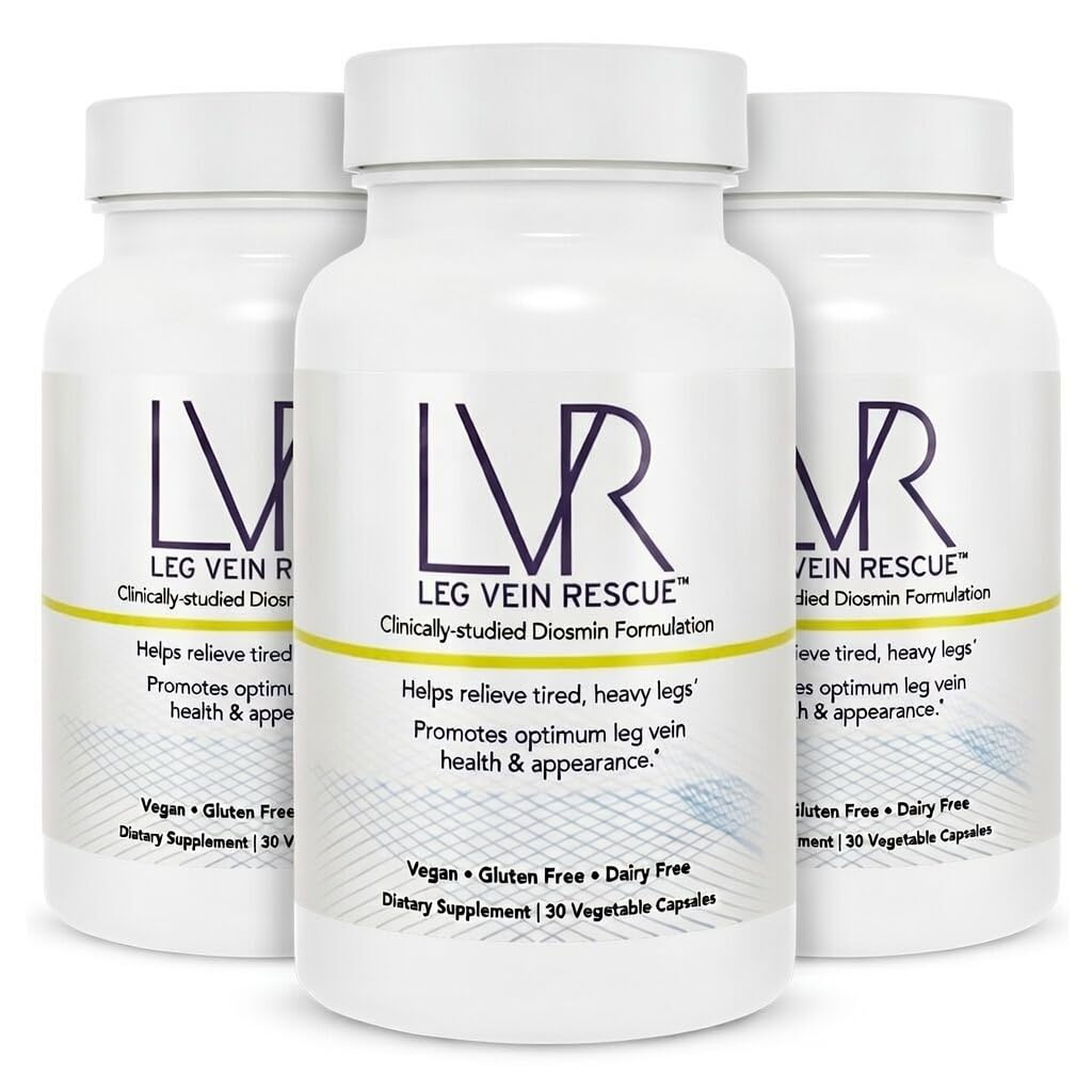 Klinisch bestudeerd Diosmin Varicose Vein en Been Oplage Ondersteuning 90 dagen levering - Spider Veins & Leg Edema Relief Citrus Bioflavonoids Natural Health Supplement (90 capsules)