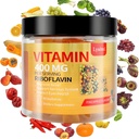 Vitamine B2 Gummies, vitamine B2 Riboflavine Gummies 400mg, Migraine Relief & Heather Relief Riboflavine Vitamine B2 Gummies, soja & Glutenvrije, 90 Vitamine Gummies voor kinderen en volwassenen