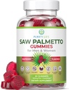 Purify Life Saw Palmetto Gummies for Men & Women - Saw Palmetto Extract Supplement for Hair Growth, Hormone Balance & Prostate Health - Vegan, Pectin Formula, Non-GMO, Gluten Free - 60ct