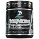 DRAGON PHARMA Venom Extreme Potency Pre-Workout, Laser Sharp Focus + Energy, Intense Performance, Bewezen Ingrediënten voor Verbeterde Vasodilatatie & Endurance (40 Servers, Witte Draak)