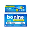 Bonine Non-Drowsy for Motion Sickness Relief, Sea Disease, Car Disease, Misselijkheid, & Vbraken - Meclizine HCI 25mg, Travel-Sized - 16ct Raspberry Kauwtabletten (Verpakking mei Vary)