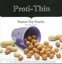 Proti-Thin Peanut Soy Snacks, 15g Proteïne, Low Calorie, Low Fat, Low Carb, No Gluten Ingrediënten, Diet Proteïne Puffs, KETO Vriendelijke, Ideale eiwit Compatibel, 7 Count Box