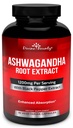 Divine Bounty Biologische Ashwagandha Capsules - 1200mg Ashwagandha Poeder met zwarte peper voor verbeterde absorptie - Ashwaganda Supplement voor kalmte & Mood Ondersteuning - 90 Veggie Capsules
