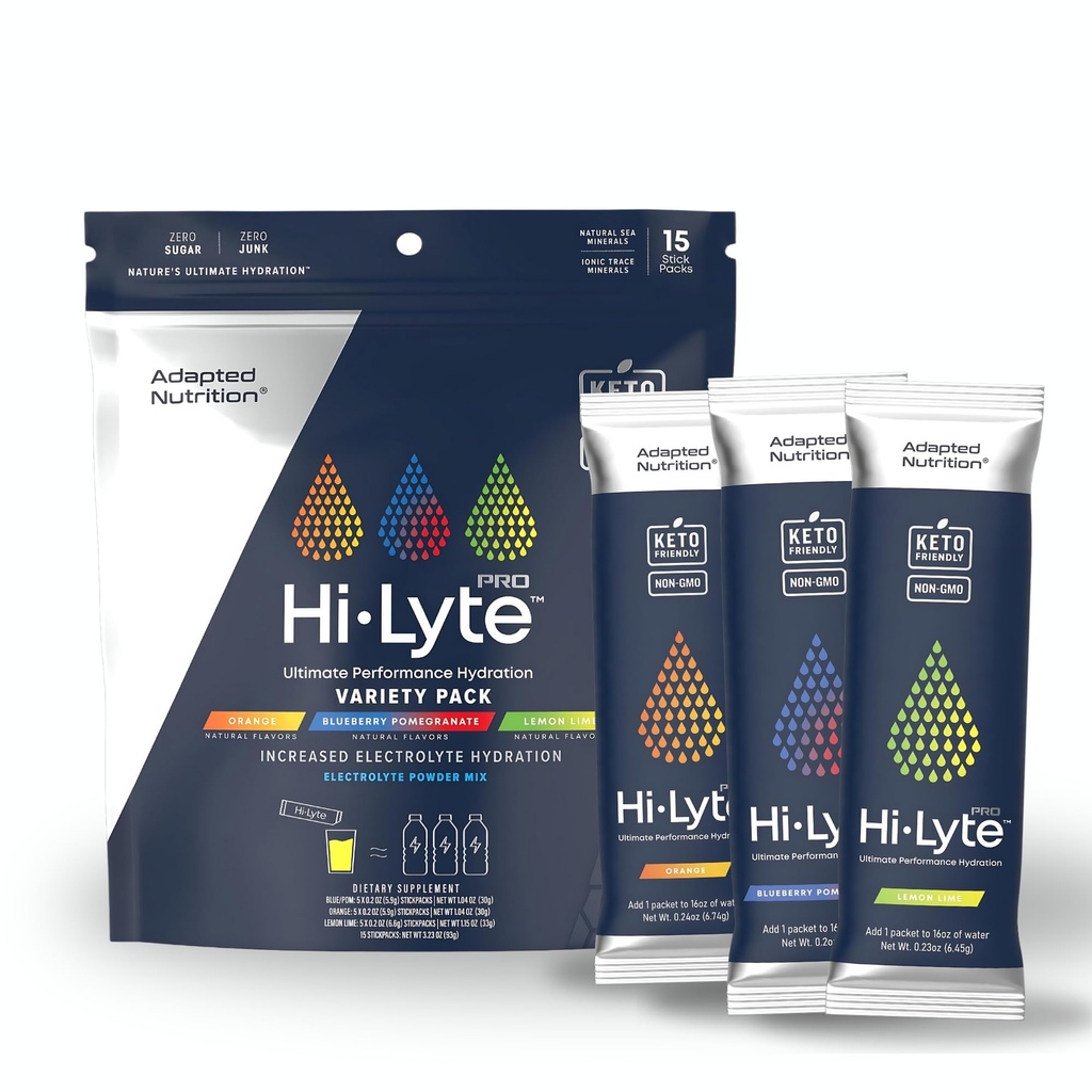 Adapted Nutrition Hi-Lyte Pro Hydration Packets - 15 individuele Drinkpakketten 