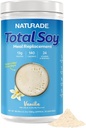 Naturade Total Soy Protein Powder - 13g Proteïne & 130 Calorieën per portie - Zero Trans Fat - Non-GMO Soy - Lactose & Gluten Free - Vanille (30 porties)