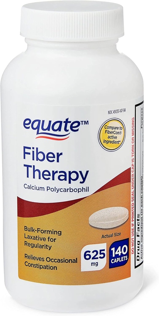 Ikj Fiber Therapy Calcium Polycarbofiel Caplets, 625 mg, 140 Tellen