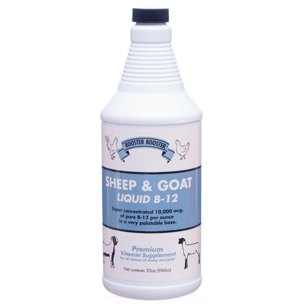 Rooster Booster B-12 Sheep and Goat Liquid, 32-Ounce