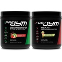 JYM Supplement Science PRE JYM 30 Servers - Strawberry Kiwi & - Post-workout met BCAA's, Glutamine, Creatine HCL, Beta-Alanine, en meer Regenboog Sherbert Flavor, 30 Servings, 21,2 oz.