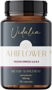 Ahiflower Oil Vegan Omega 3, 6 & 9. 90 Capsules. Vidalia by The Mix Superfoods. 45 Diners. Uitstekende duurzame bron. Veganistisch 100%. NO Vis