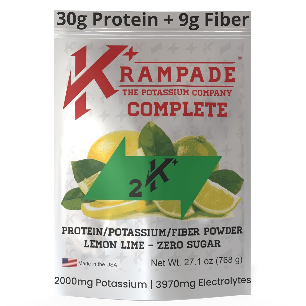 Krampade Whey Protein Fiber Supplement Electrolytes Powder 