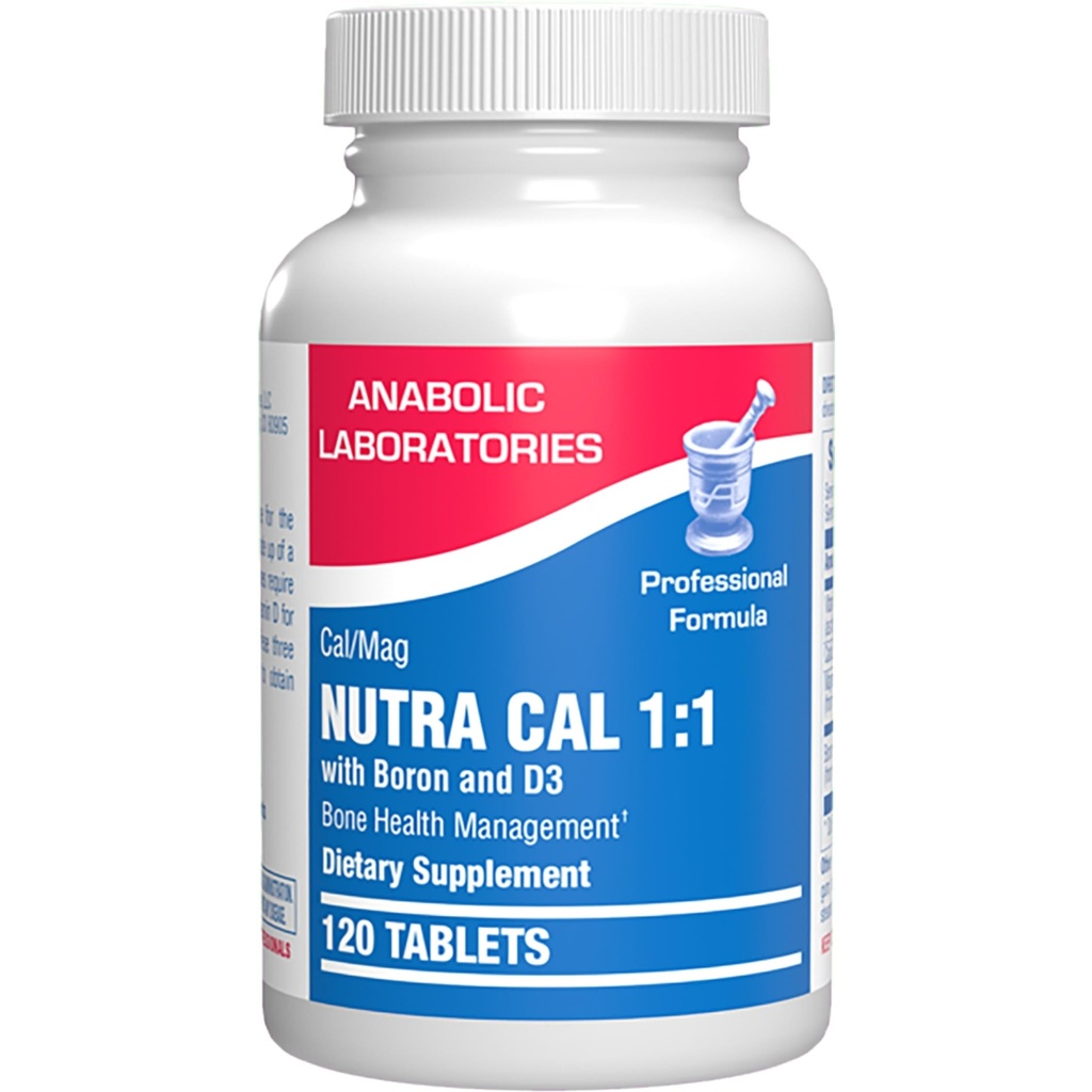 Calcium Magnesium D3 Bone Supplement voor vrouwen - Clinical Bone Strength Supplement met Magnesium Calcium Vitamine D3 & Boron Complex voor botonderhoud - 120 Tel Nutra Cal 1:1