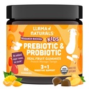 Llama Naturals Kids Probiotic met Prebiotic Fiber, Vegan, Biologische Prebiotica en Probiotica Gummies voor Gut Health Ondersteuning, Peuter Real Fruit Gummy Vitaminen, Geen Toegevoegd Suiker Cane, Peach Mango, 60 Ct