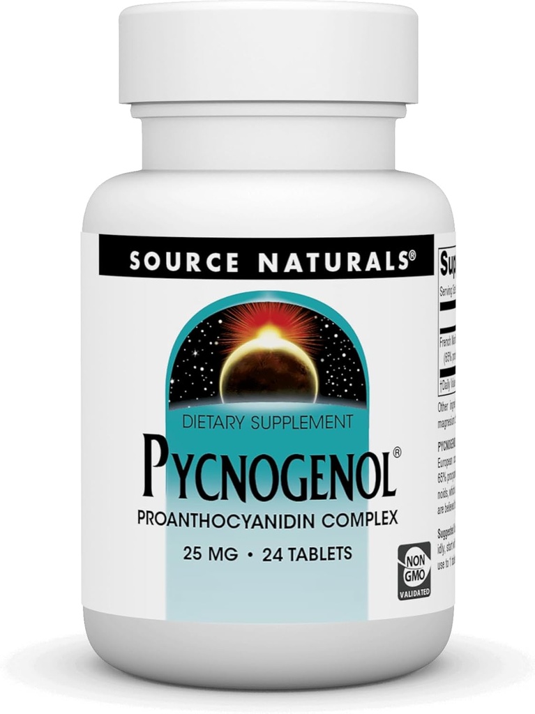 BRON NATUURLIJKEN Pycnogenol 25 Mg Tablet, 24 Tel.