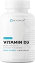 Natuurlijken Vitamine D3 1000 IE, voor gezonde botten en tanden, onderhoud van goede gezondheid, 60 vitamine D3 capsules helpt vitamine D deficiëntie te voorkomen - farmaceutische kwaliteit, niet-GMO
