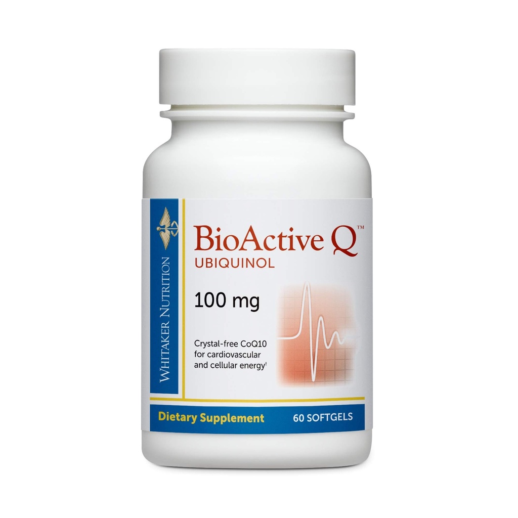Dr. Whitaker's Bioactive Q Ubichinol 100 mg levert klinisch gevalideerd, zeer biologisch beschikbaar CoQ10 (60 Day Supply)