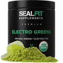 SEALFIT ElectroGreens - USDA Organic Greens Superfood + Electrolytes Powder. 25+ Superfoods voor energie en hydratatie. Super Green Juice en Electrolyte Powder geïnspireerd door voormalig Navy Seal Mark Divine
