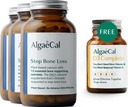 ALGAECAL Vitality Bundle - Free 4-in-1 Vitamine D3 Complete & Plant-Based Calcium met 13 Bone-Supporting Mineralen, klinisch weergegeven om botverlies, Immune & Whole Body Wellness te stoppen