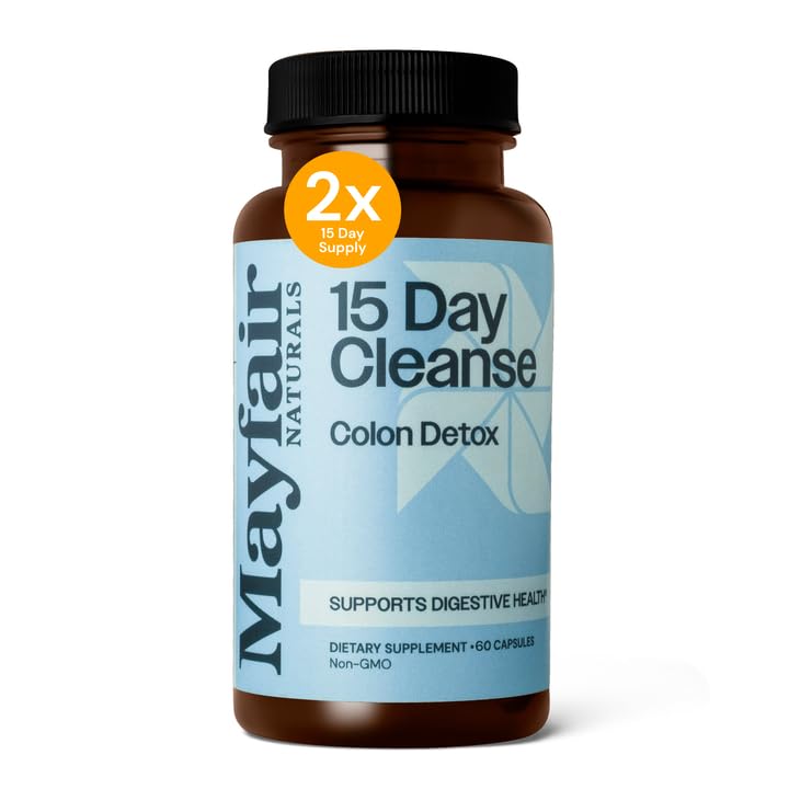 30 dagen levering, 15 dagen reiniging Colon Detox, 60 capsules (30 porties), natuurlijke Laxative voor constipatie en spijsverteringssupplementen, dieetsupplement