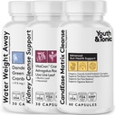 Water Weight Away and Kidney Cleanse and CandEase Matrix Bundle | Whole Body Cleanse Detox Program