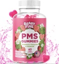 PMS Gummies - PMS Vitamines for Women & Teens - PMS Periode Relief - Cramping, Bloating, Mood Swings - Made in The USA (Strawberry, 60 Count)