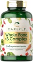 Carlyle Vitamine B Complex Whole Foods Blend 240 Capsules 