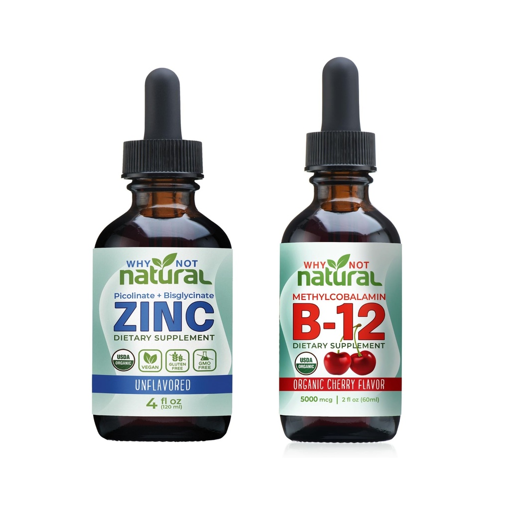 Organisch vloeibaar zink en vitamine B12