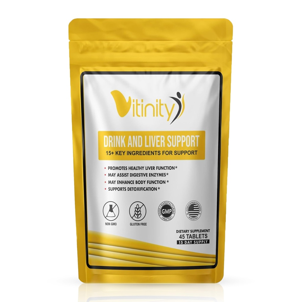 Anti Drink Ondersteuning Supplement-15+Key Ingrediënten voor Craving Support,Liver Health,Kudzu, Milk Thistle,Holy Basil,DHM,Alle natuurlijke reiniging,Gradual Reduction,Nutrient Replenisher Tablets(15 dagen)