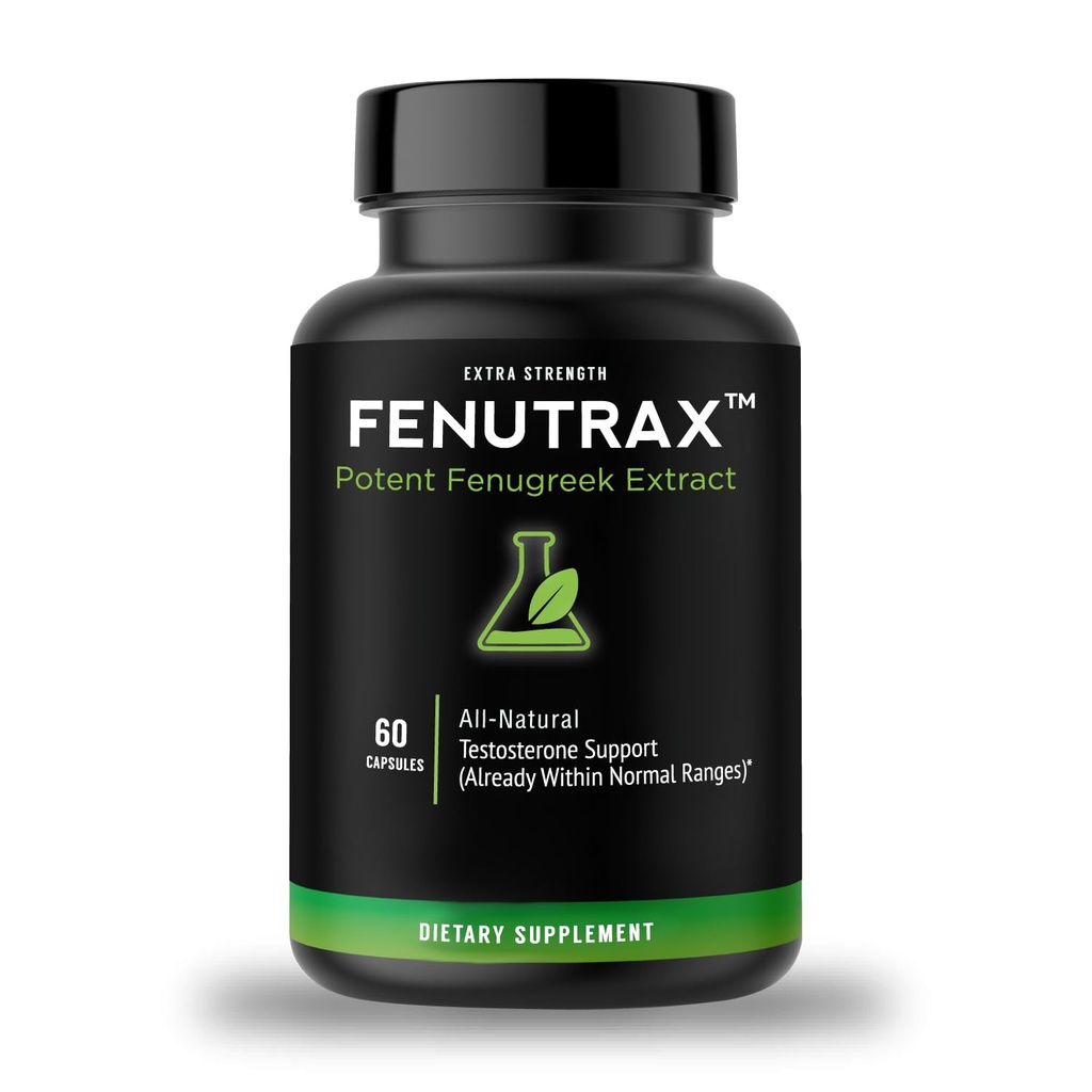 VitaMonk FenuTraxTM Fenegriek Extract 1 maand aanbod - sterker dan testofen - hoge potentie (50%) - testosteron ondersteuning voor mannen - spiergroei, energie en aandrijving (60 capsules)