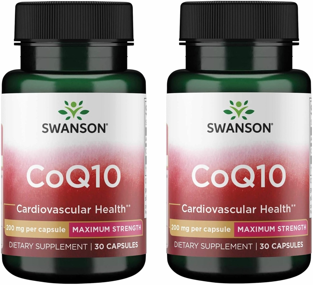 Swanson Coq10 200 200 Milligram 30 capsules (2 verpakkingen)