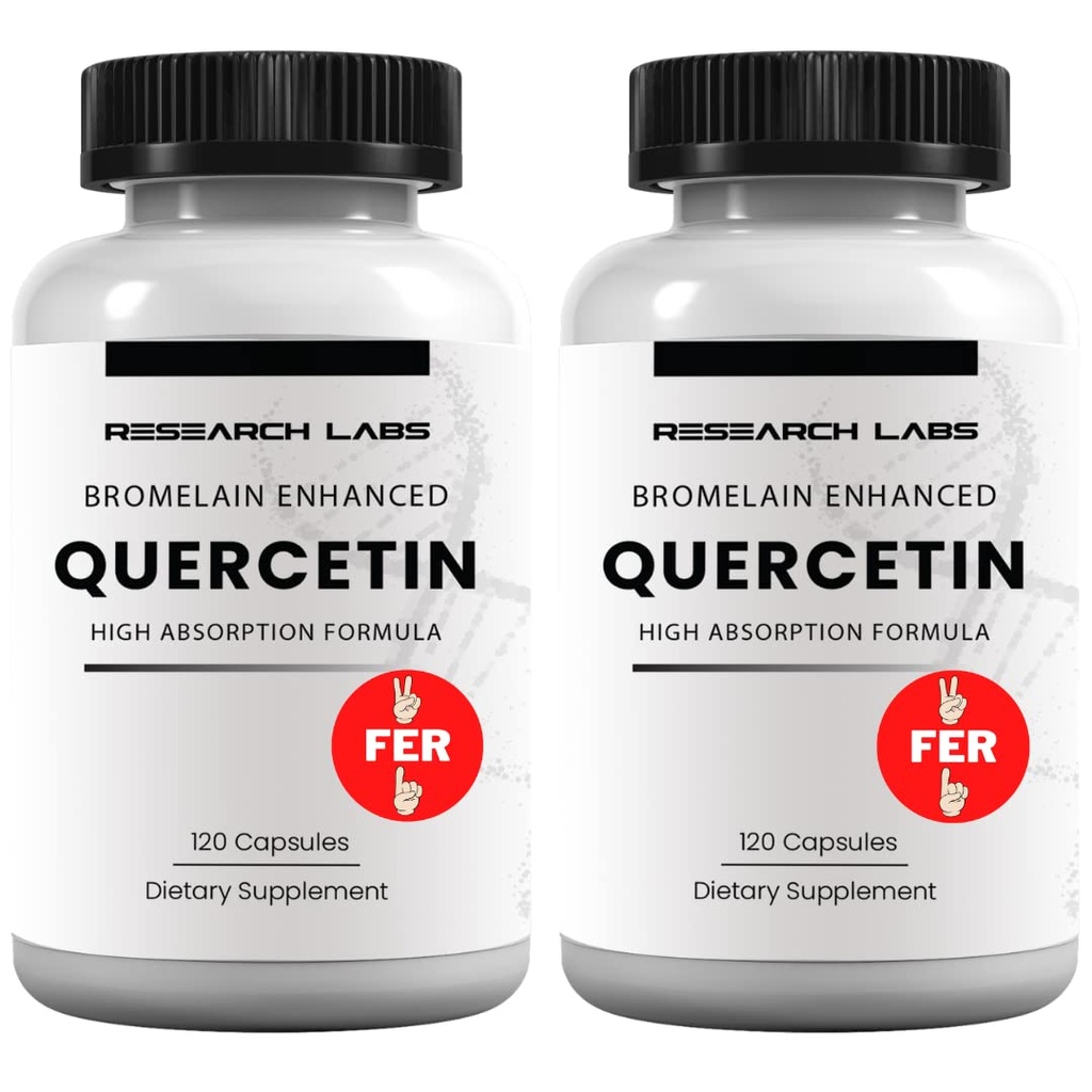 Onderzoek Labs Quercetin Hoge Absorptie Formule w/Bromelain