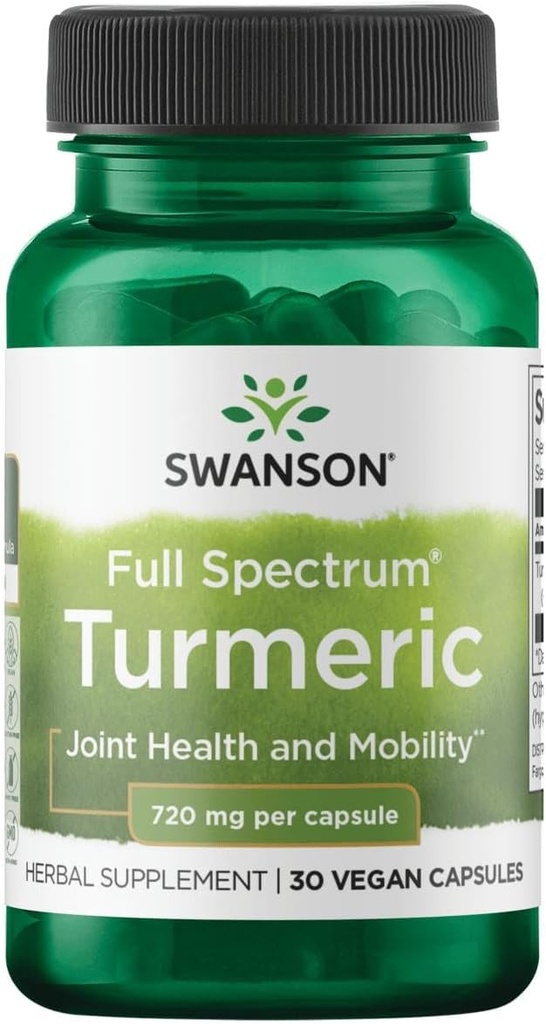 Swanson Kurkuma 720 Milligrammen 30 Capsules