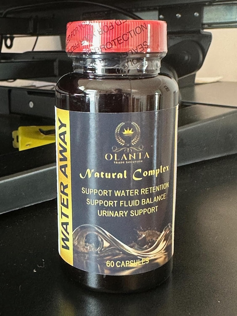 Generic Natural Water Away Pills - Fast Acting Bloating Relief, Water Pills for Men, Water Pills Caffeine Free, Fluid Pills for Water Retention, Tart Cherry - 1 Bottle