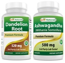 Best Naturals Paardenbloemwortel 520 mg & Ashwagandha Extract 500 Mg
