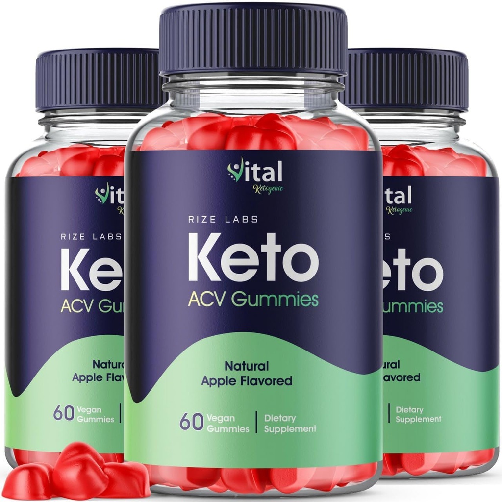 rize labs - Vital Ketogene Keto Gummies for Advanced Weight Loss - Slimming Belly Fat Diet Gummy (180 Gummies)