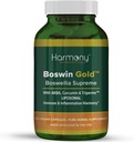 Harmony Nutraceuticals Boswin Gold Liposomal - Hoogste Potentie Maximale Bioactiviteit Dr. Gumman's Klinische Graad Synergiseerd met Kurkuma & Triperine