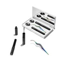 Lashify Control Kit - Complete DIY Eye Lash Starter Set - Versterk Gossamer Black 10mm, 12mm, White Travel Case, Petite Wand