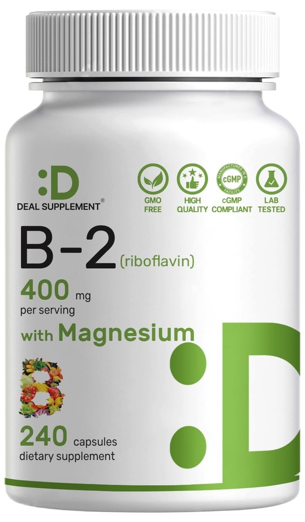 DEAL ›› Vitamine B2 400 mg (Riboflavine) 