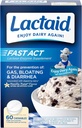Lactaid Fast Act Lactose Intolerance Kauwtabletten met Lactase Enzymen, Vanille, 60 Tellen