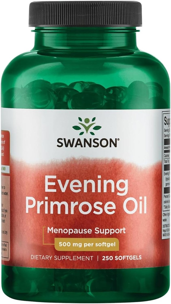 Swanson Evening Primrose Oil (Omegatru) 500 Milligrammen 250 Sgels