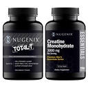 Nugenix Essentials Creatine Monohydraat en Total-T Testosteron Booster voor mannen