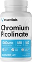 Gebogen Chroom Picolinaat 1000mcg per portie, Gebogen Essentials (180 porties, 180 tabletten)