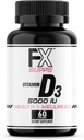 FXSUPPS Vitamine D3 5000 IE (1 Pack, 60 Easy to Swallow Softgels) 