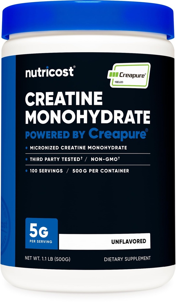 Nutricost Creapure® Creatine Monohydraat 500 Gram