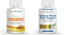 Organic Turmeric Supplement - Joint & Immune Health Support Supplements & Adrenal Health Daily Support