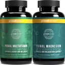 Primaire oogst Multivitamine & Magnesium Supplementen voor vrouwen en mannen Multi Vitamine Capsules en Magnesium Glycinate Pillenbundel