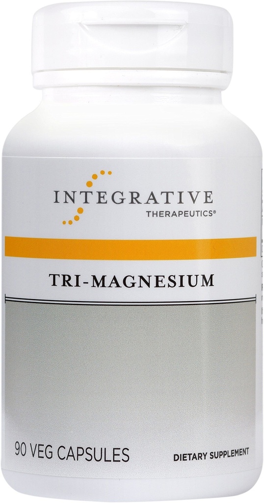 Integrative Therapeutics Tri-Magnesium - Supports Cellular Energy & Energy Metabolism* - Magnesium Supplement for Heart & Nerve Health Support* - Third-Party Tested - 90 Capsules (90 Servings)